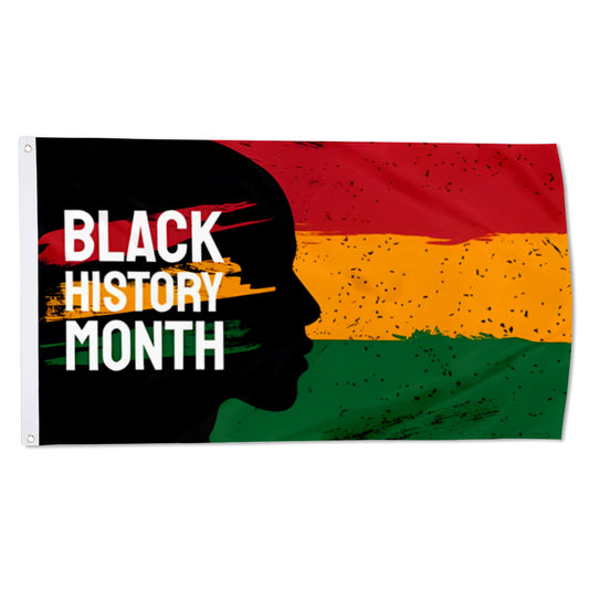 Black History Month Face flag 3x5ft banner man cave