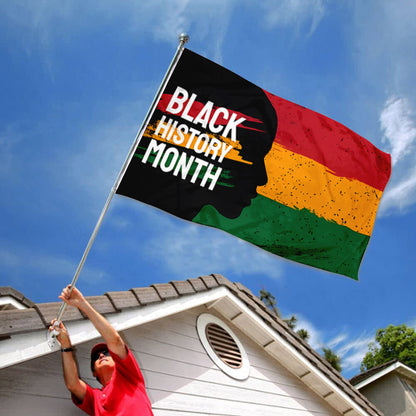 Black History Month Face flag 3x5ft banner man cave