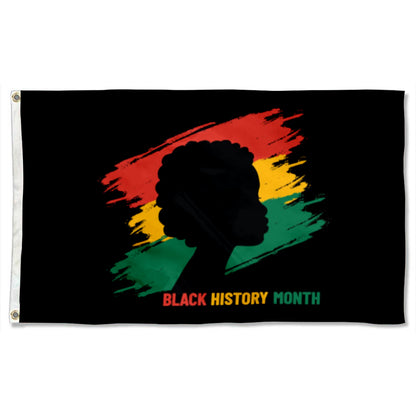Black History Month flag 3x5ft banner man cave