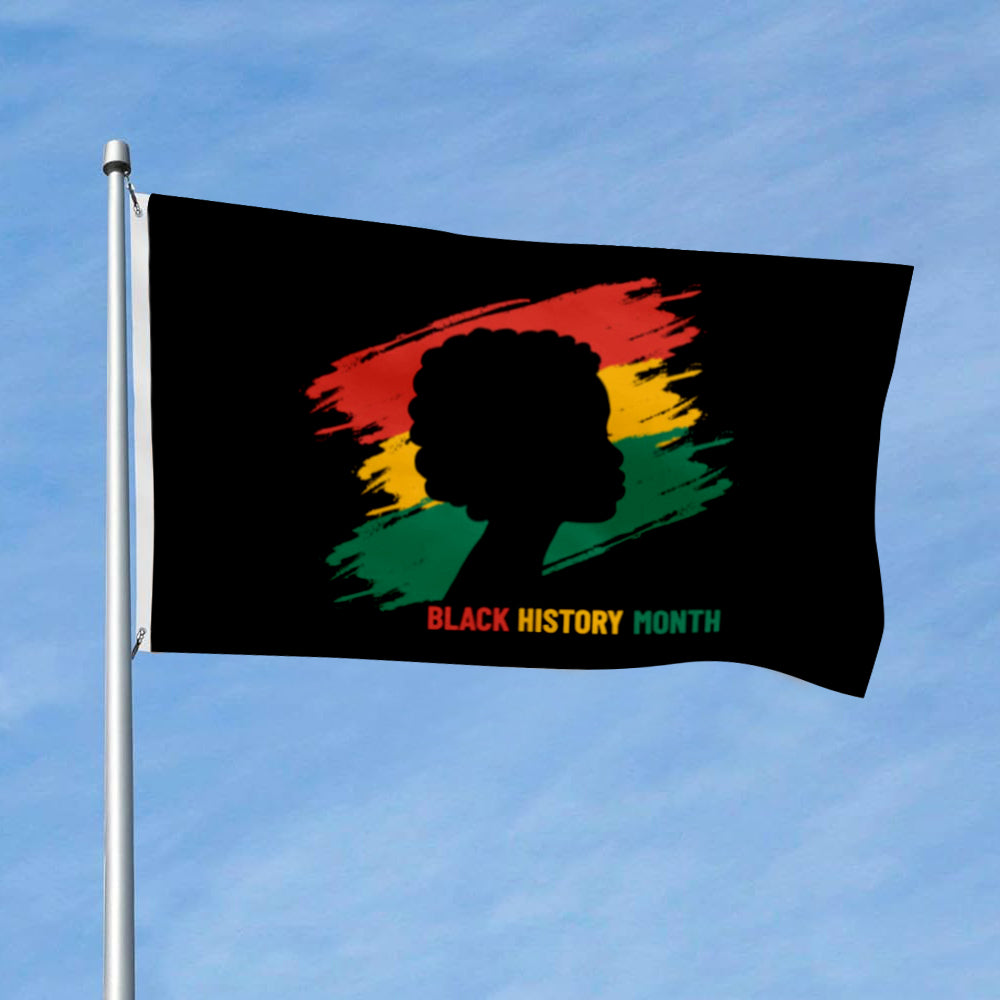 Black History Month flag 3x5ft banner man cave