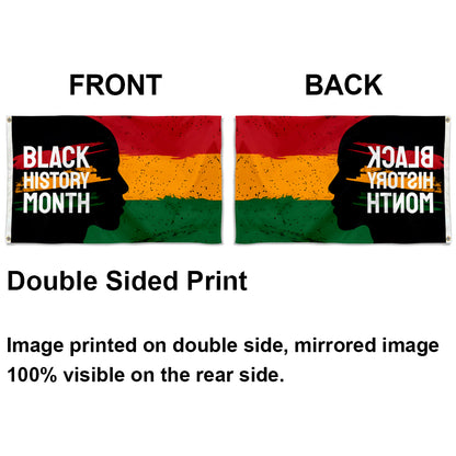 Black History Month Face flag 3x5ft banner man cave