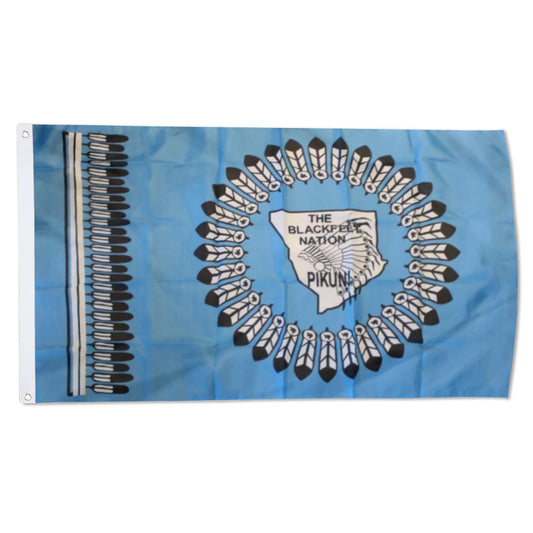 Blackfeet Nation Tribal flag 3x5ft banner man cave
