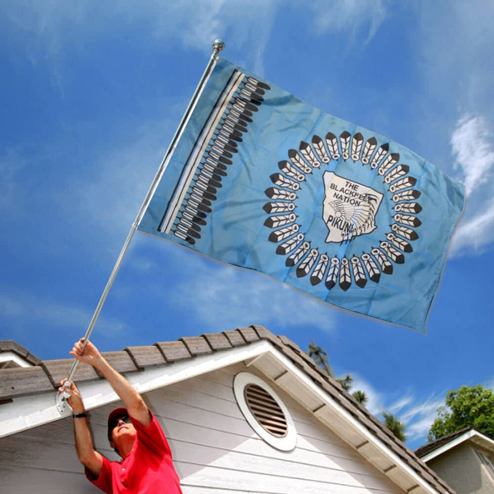 Blackfeet Nation Tribal flag 3x5ft banner man cave