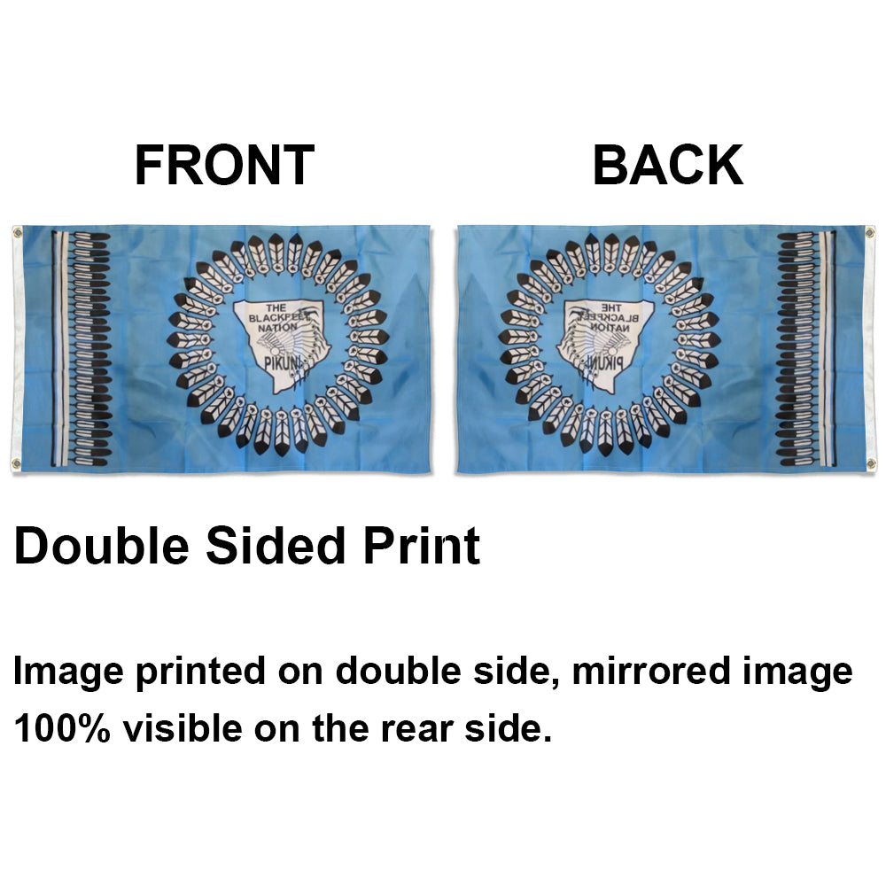 Blackfeet Nation Tribal flag 3x5ft banner man cave