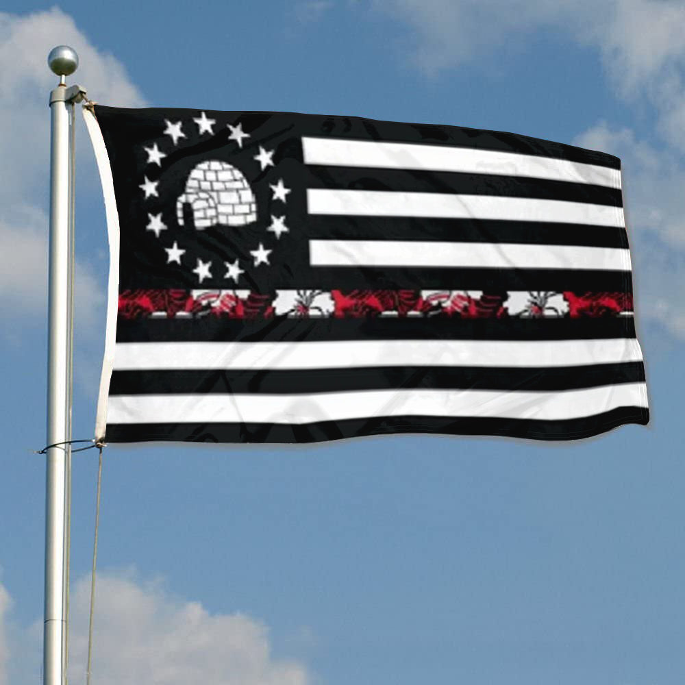 Boogaloo Movement Igloo Libertarian flag 3x5ft banner man cave