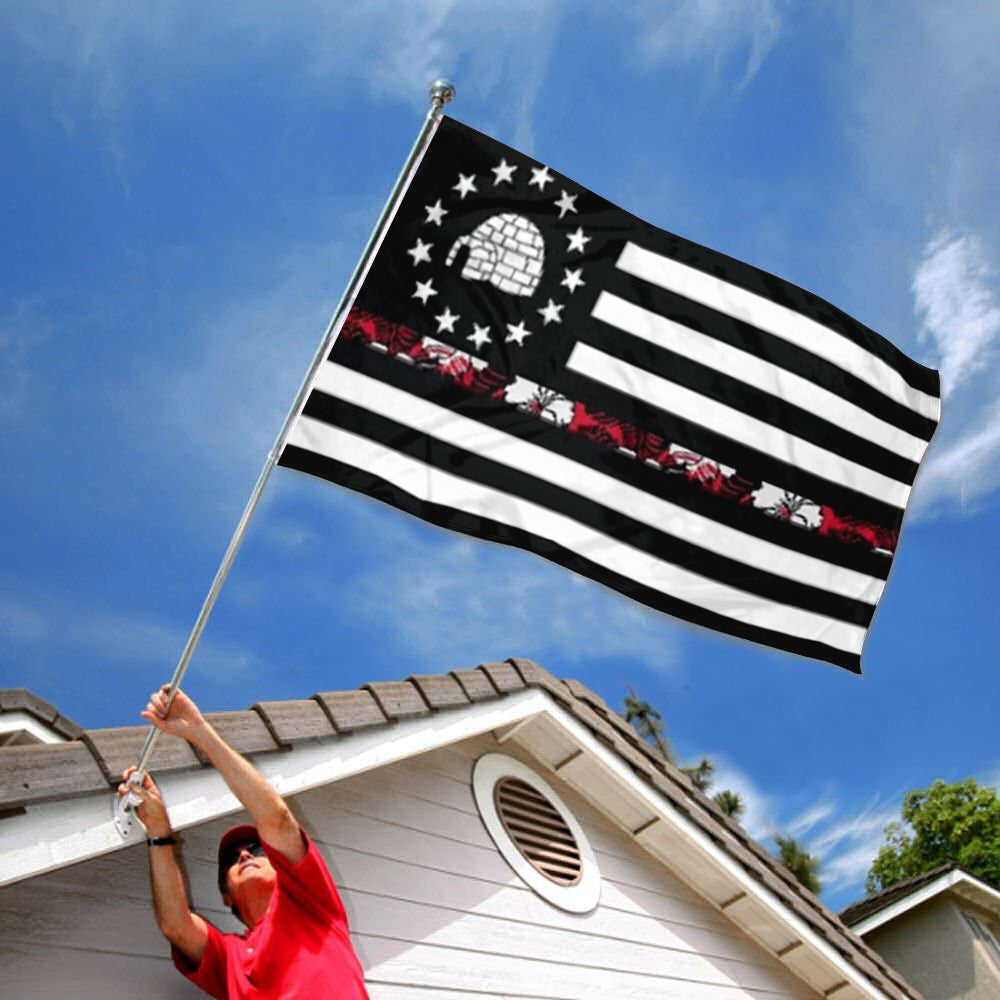 Boogaloo Movement Igloo Libertarian flag 3x5ft banner man cave