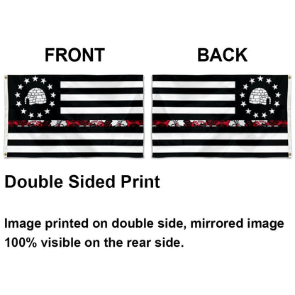 Boogaloo Movement Igloo Libertarian flag 3x5ft banner man cave