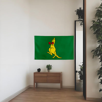 Boxing Kangaroo flag 3x5ft banner man cave