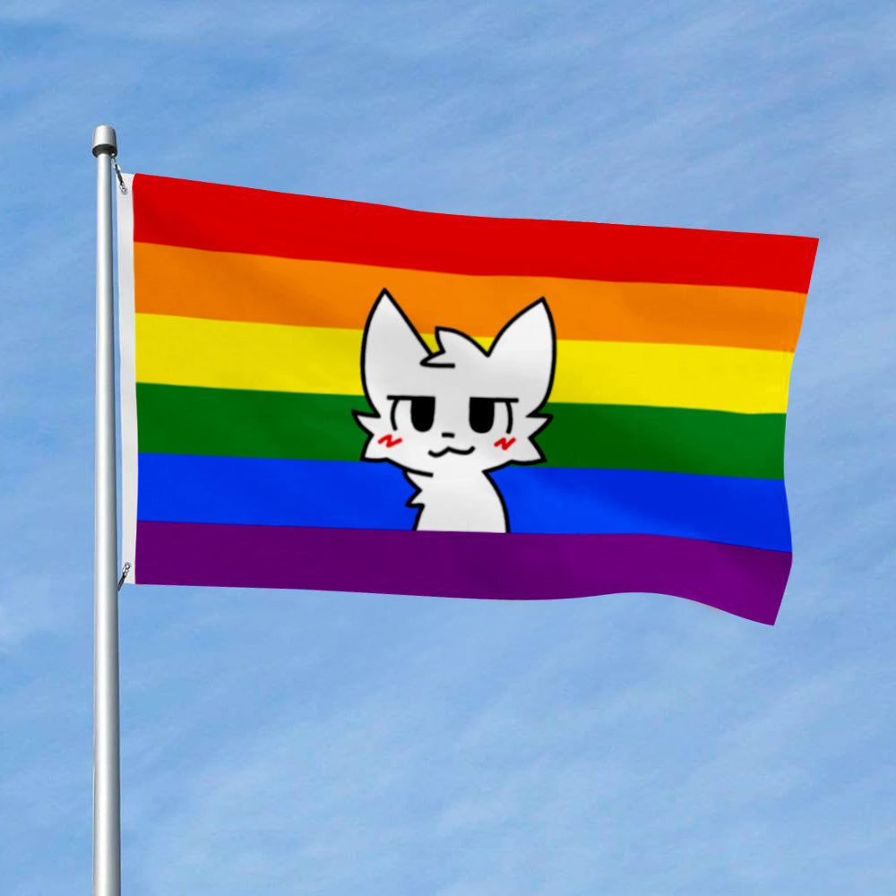 Boykisser Pride flag Gay Furry Pride flags 3x5ft banner man cave