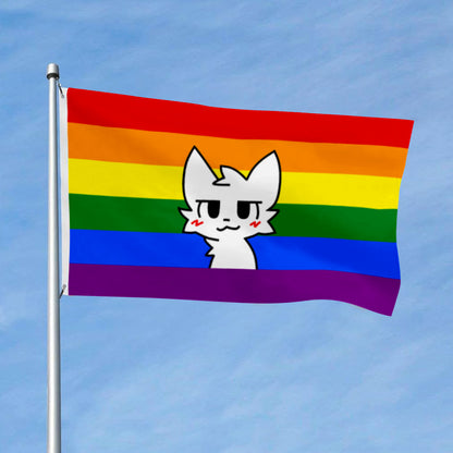 Boykisser Pride flag Gay Furry Pride flags 3x5ft banner man cave