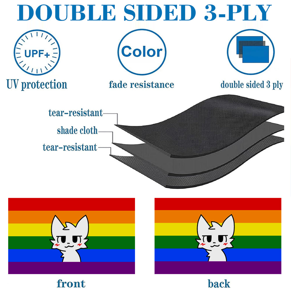 Boykisser Pride flag Gay Furry Pride flags 3x5ft banner man cave