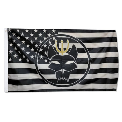Bravo Team Seal Team Navy black and white American flag 3x5ft banner man cave