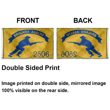 Brigada de Asalto 2506 Cuba flag 3x5ft banner man cave
