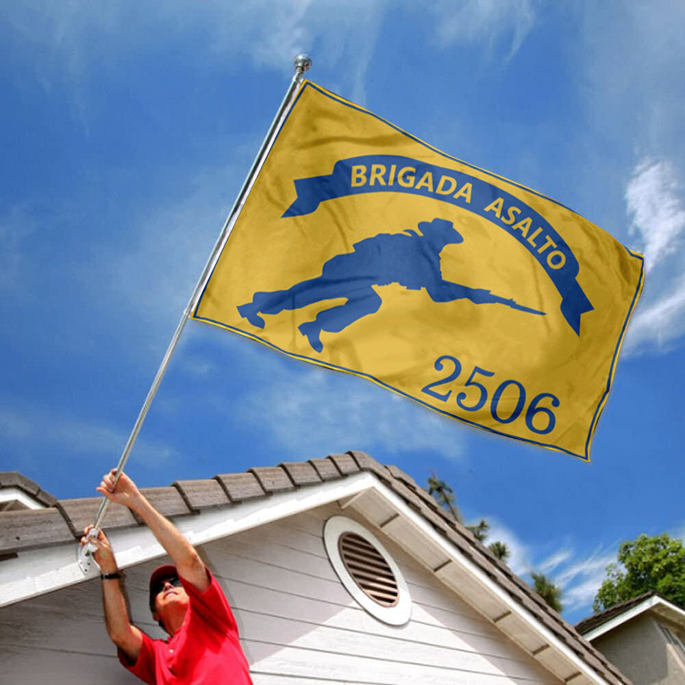 Brigada de Asalto 2506 Cuba flag 3x5ft banner man cave