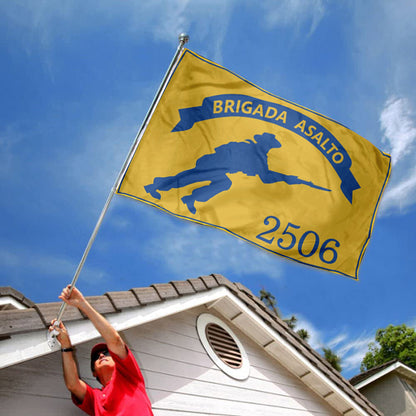 Brigada de Asalto 2506 Cuba flag 3x5ft banner man cave