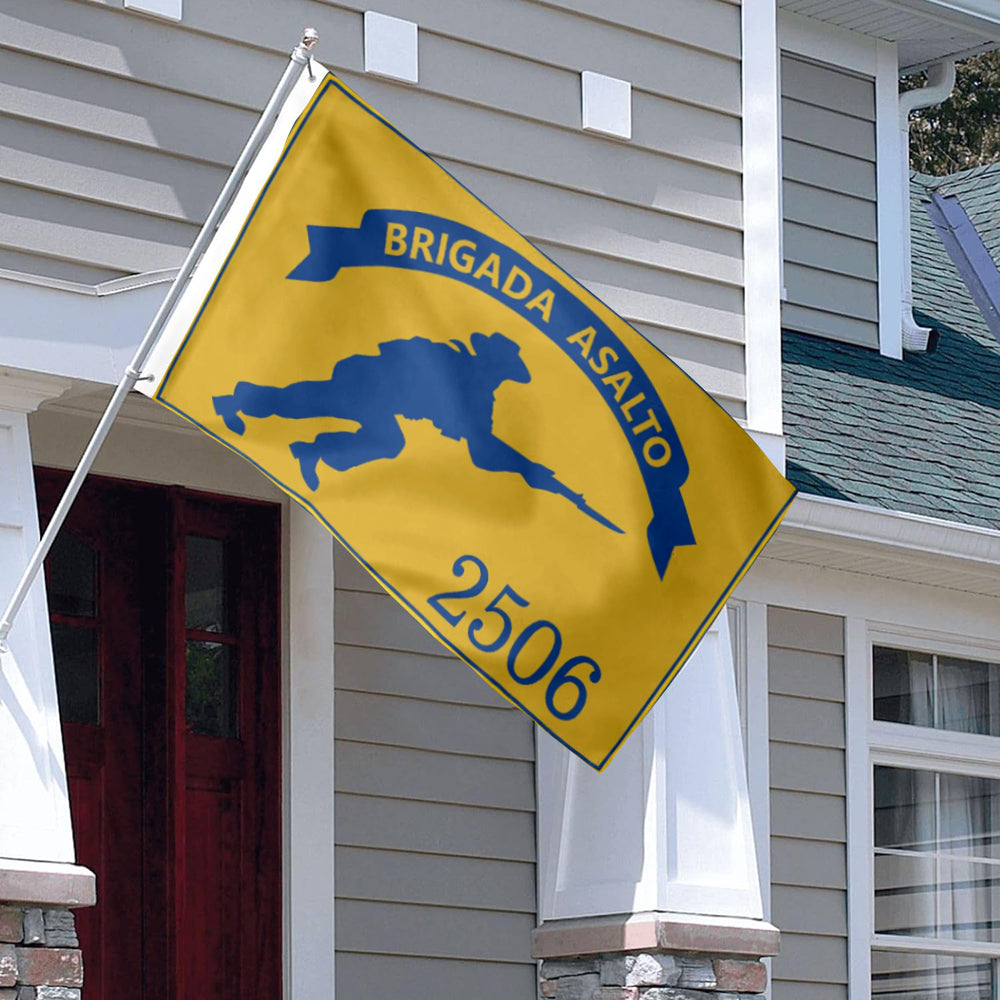 Brigada de Asalto 2506 Cuba flag 3x5ft banner man cave