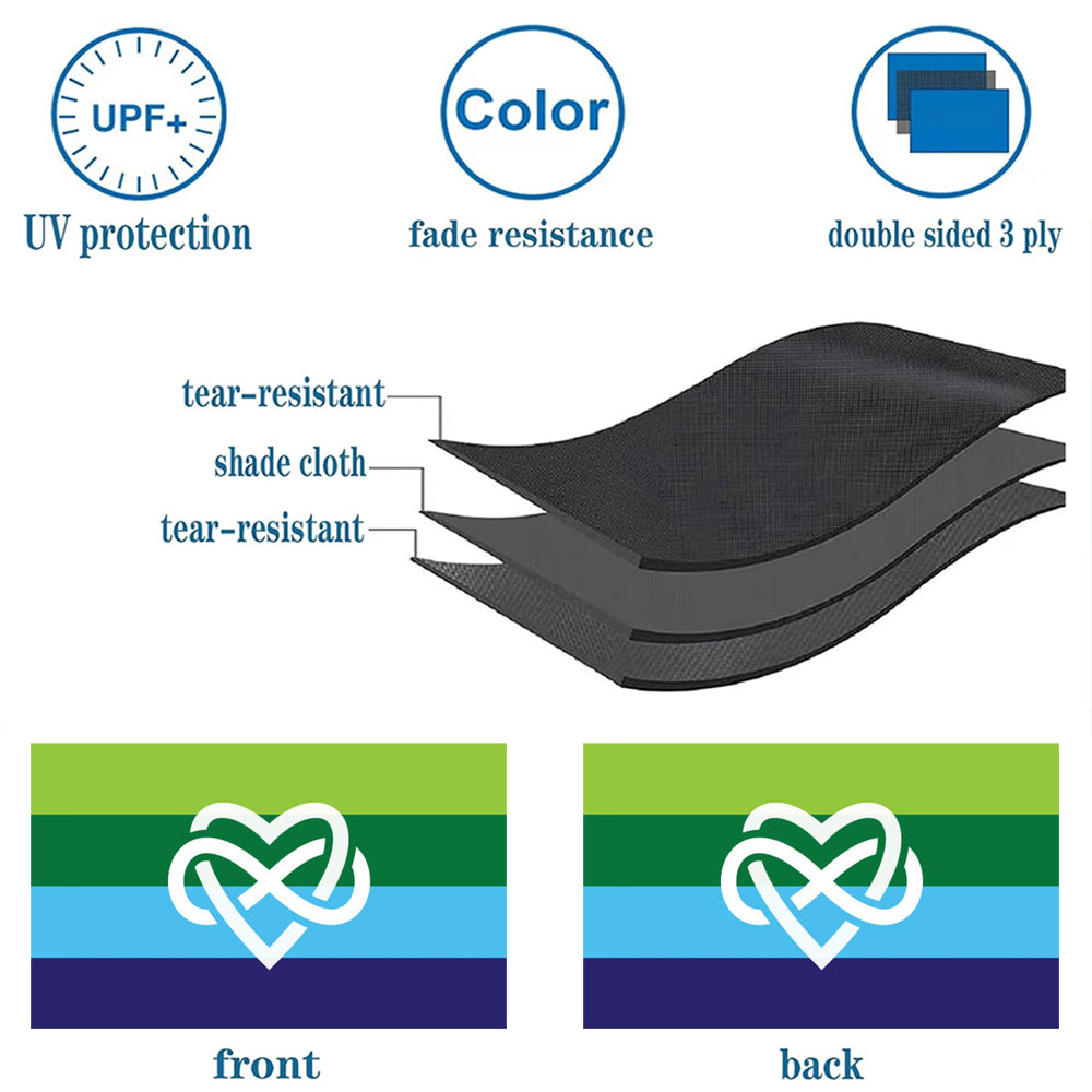 Bright Infinity Heart Polyamory flag 3x5ft banner man cave