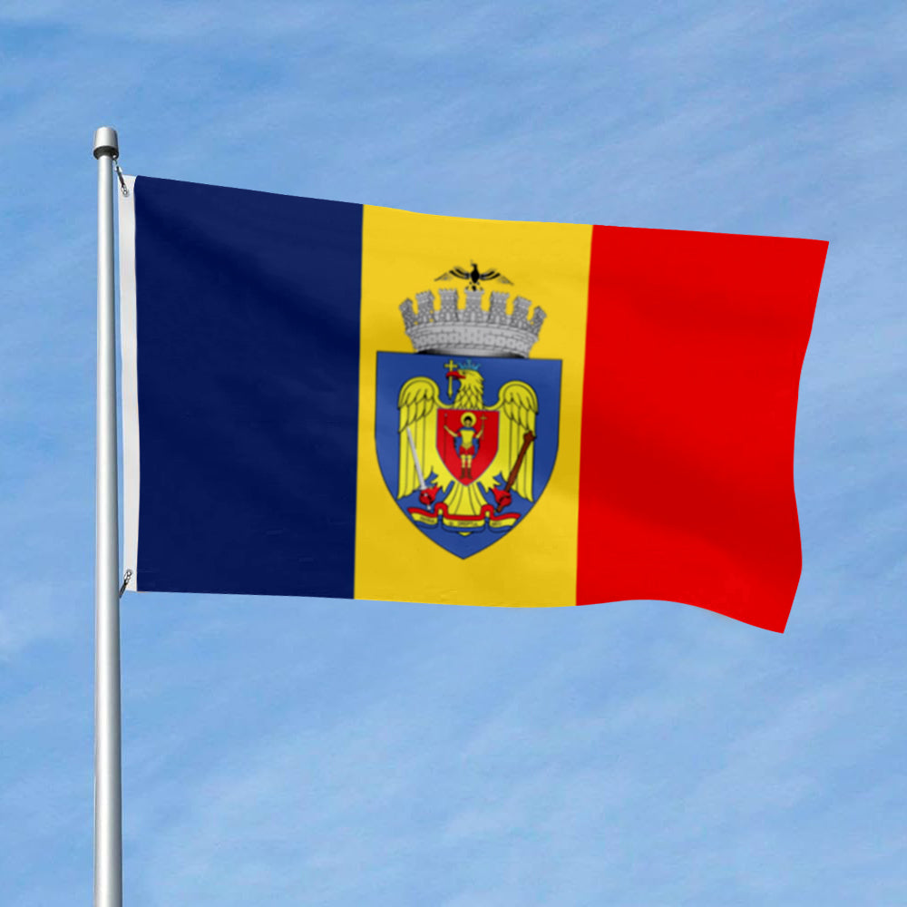 Bucharest, Romania flag 3x5ft banner man cave
