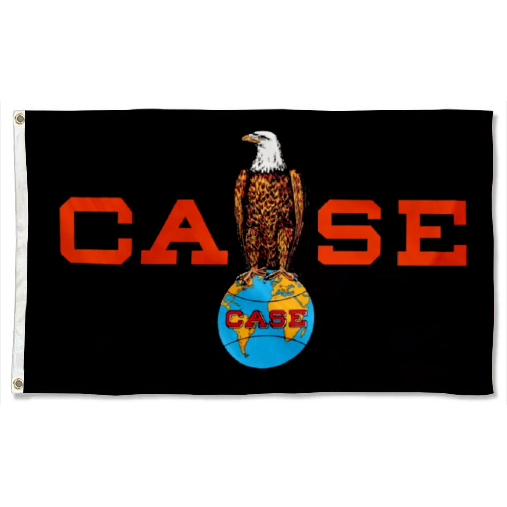 "CASE IH Vintage Eagle" Tractor Theme Flag: 3x5ft Man Cave Agricultural Machinery Vintage-Style Banner