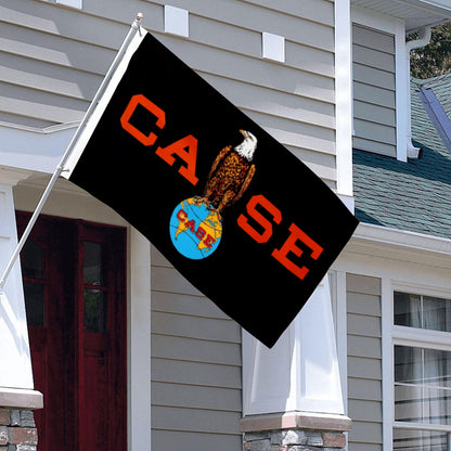"CASE IH Vintage Eagle" Tractor Theme Flag: 3x5ft Man Cave Agricultural Machinery Vintage-Style Banner