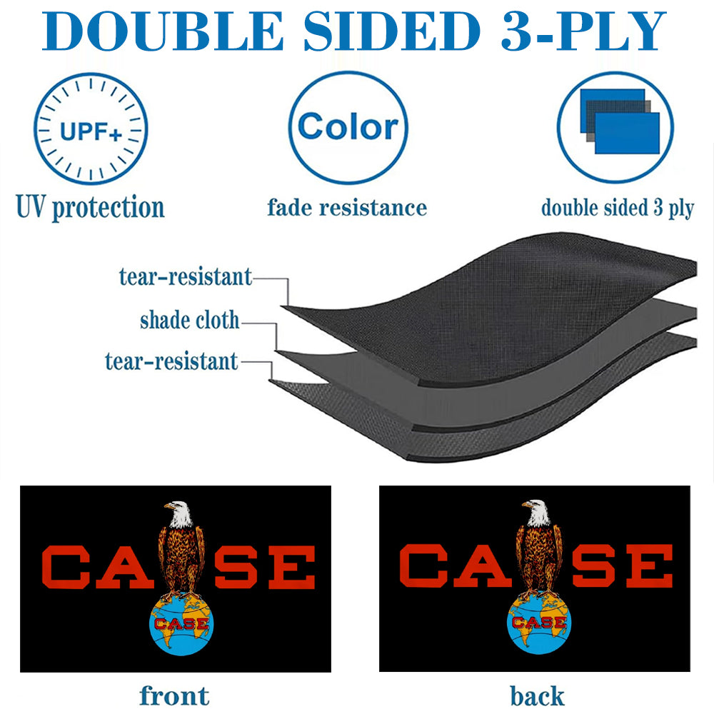 "CASE IH Vintage Eagle" Tractor Theme Flag: 3x5ft Man Cave Agricultural Machinery Vintage-Style Banner