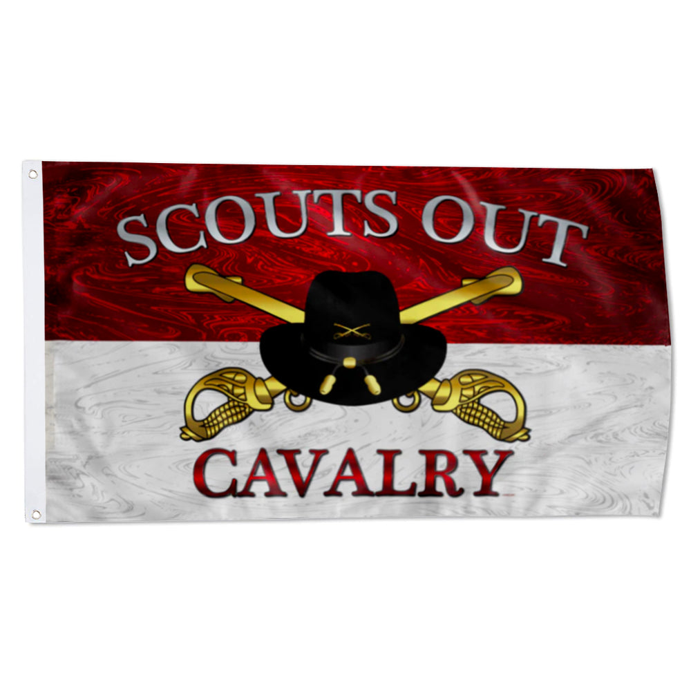 CAVALRY OFFICER STETSON SCOUTS OUT flag 3x5ft banner man cave