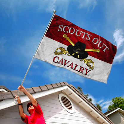 CAVALRY OFFICER STETSON SCOUTS OUT flag 3x5ft banner man cave
