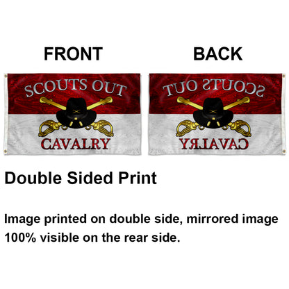 CAVALRY OFFICER STETSON SCOUTS OUT flag 3x5ft banner man cave