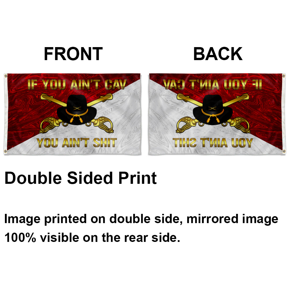 CAVALRY IF YOU AIN'T CAV YOU AIN'T SH!T CAVALRY OFFICER STETSON flag 3x5ft banner man cave