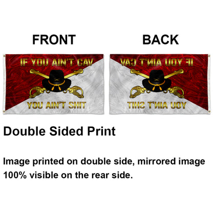 CAVALRY IF YOU AIN'T CAV YOU AIN'T SH!T CAVALRY OFFICER STETSON flag 3x5ft banner man cave