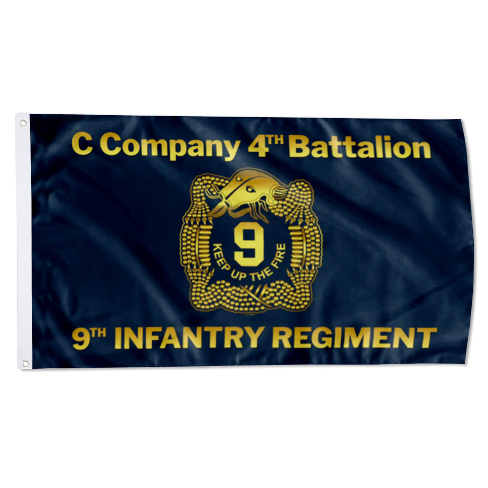 C CO 4TH BN 9TH INF REGT flag 3x5ft banner man cave