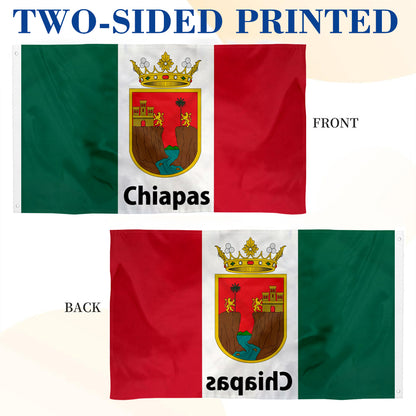 Chiapas (Mexico) State flag 3x5ft banner man cave