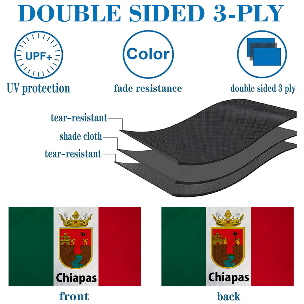 Chiapas (Mexico) State flag 3x5ft banner man cave