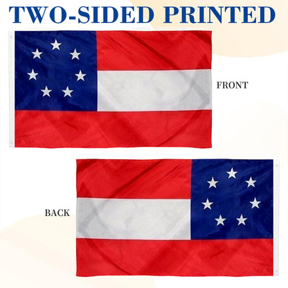 CSA Southern States Stars and Bars 7 flag 3x5ft banner man cave