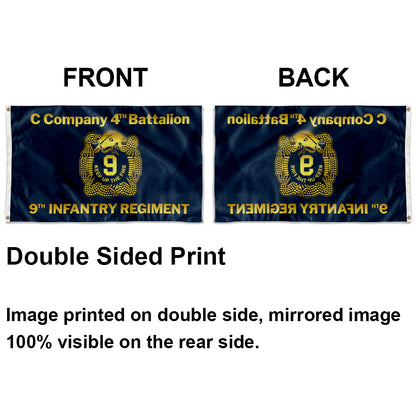 C CO 4TH BN 9TH INF REGT flag 3x5ft banner man cave