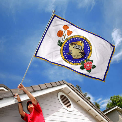 California State Sacramento County Cities USA United States of America flag 3x5ft banner man cave