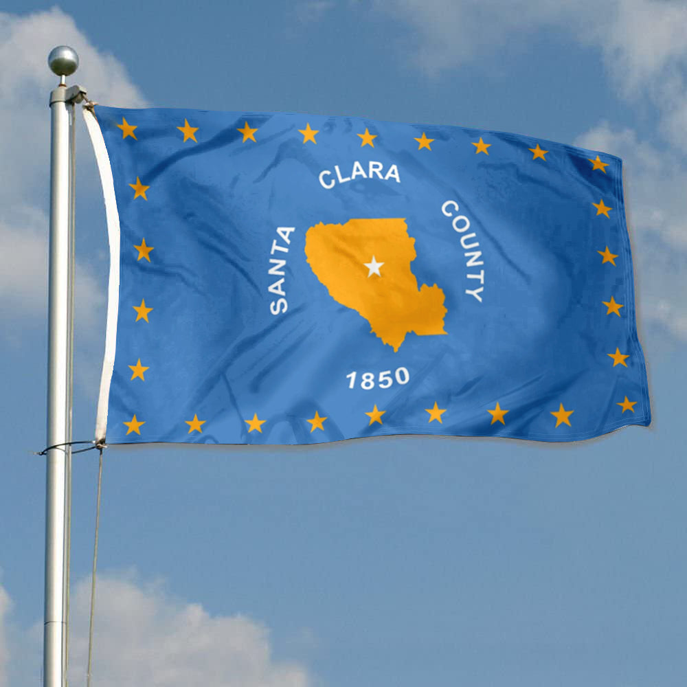 California State Santa Clara County Cities USA United States of America flag 3x5ft banner man cave