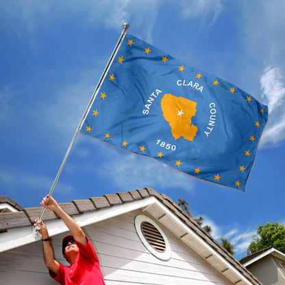 California State Santa Clara County Cities USA United States of America flag 3x5ft banner man cave