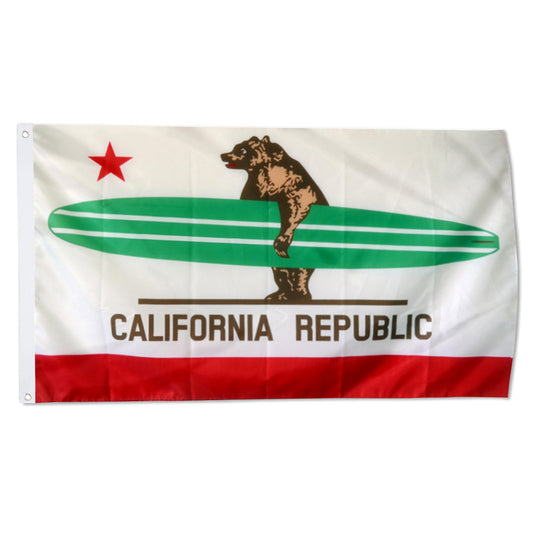 California Surfer Republic flag 3x5ft banner man cave
