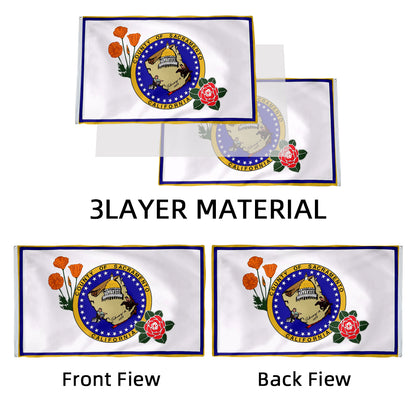 California State Sacramento County Cities USA United States of America flag 3x5ft banner man cave