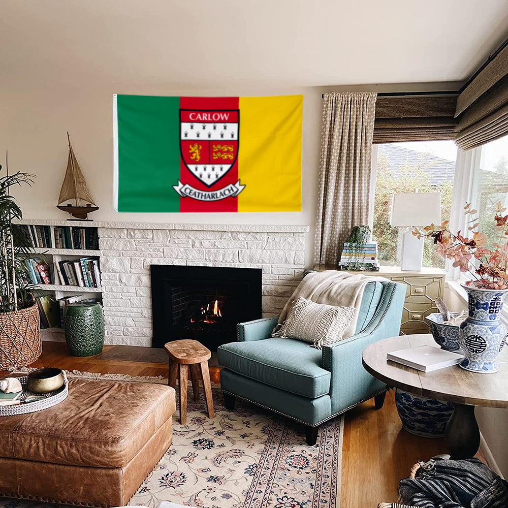 Carlow County Coat of Arms Ireland flag 3x5ft banner man cave