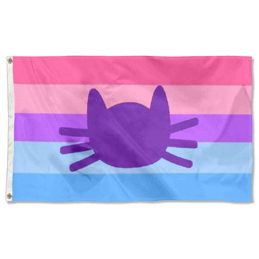 Catgender Pride flag 3x5ft banner man cave