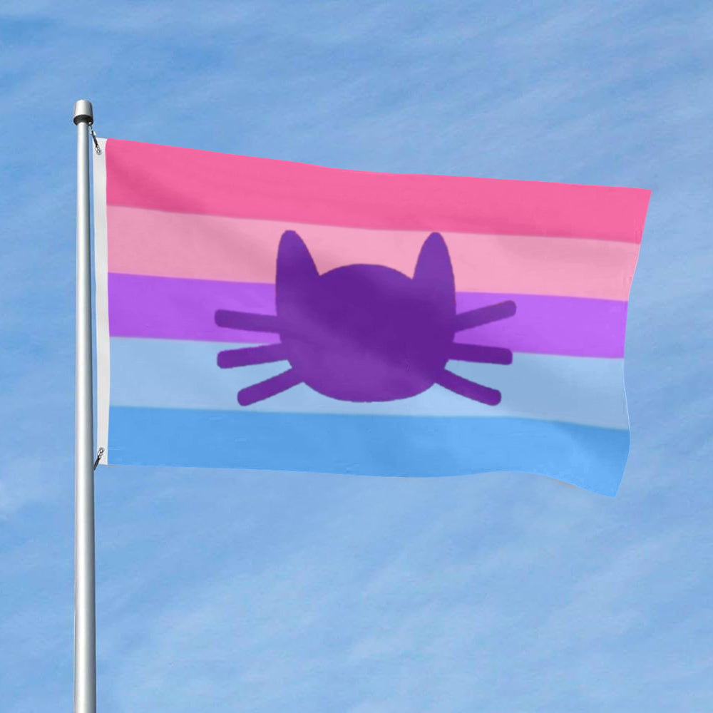 Catgender Pride flag 3x5ft banner man cave