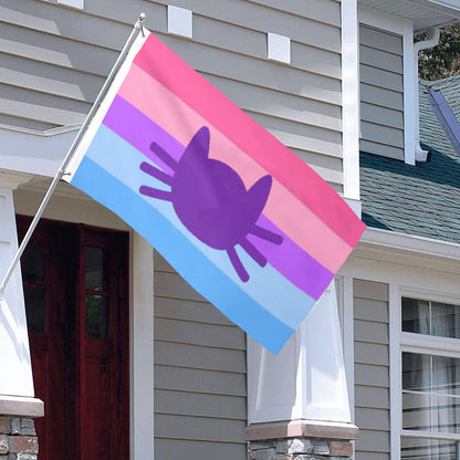 Catgender Pride flag 3x5ft banner man cave