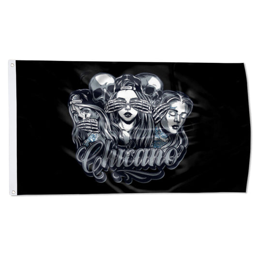 Chicano flag 3x5ft banner man cave