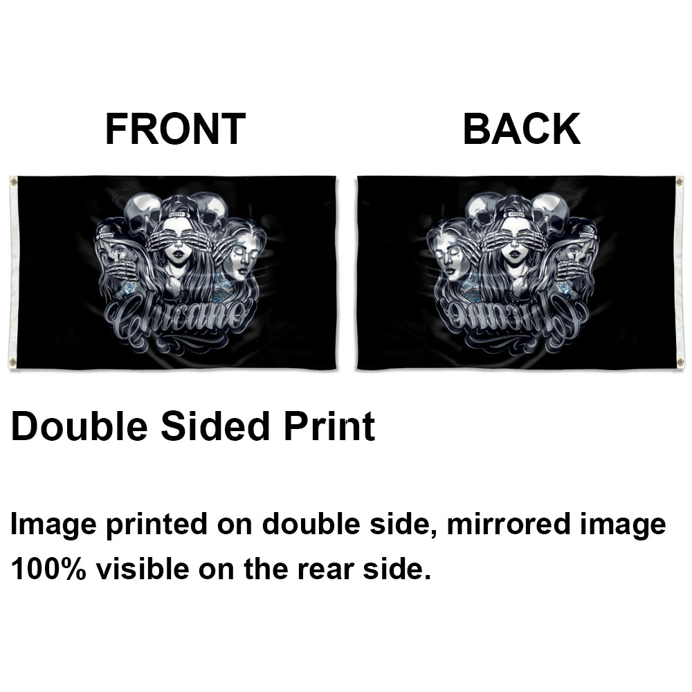 Chicano flag 3x5ft banner man cave