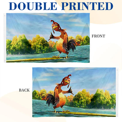 "Chicken Joe Surfing" Funny flag 3x5ft banner man cave