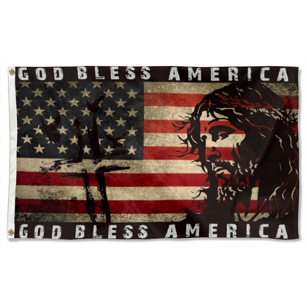 Christian Jesus flag 3x5ft banner man cave