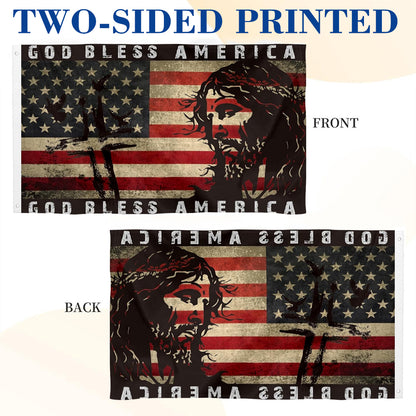 Christian Jesus flag 3x5ft banner man cave