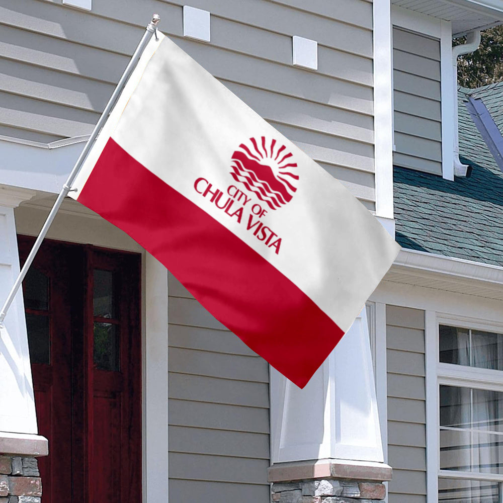 Chula Vista California - California State San Diego County Cities USA United States of America flag 3x5ft banner man cave